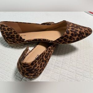 Torrid size 12 wide leopard print pointed toe flats